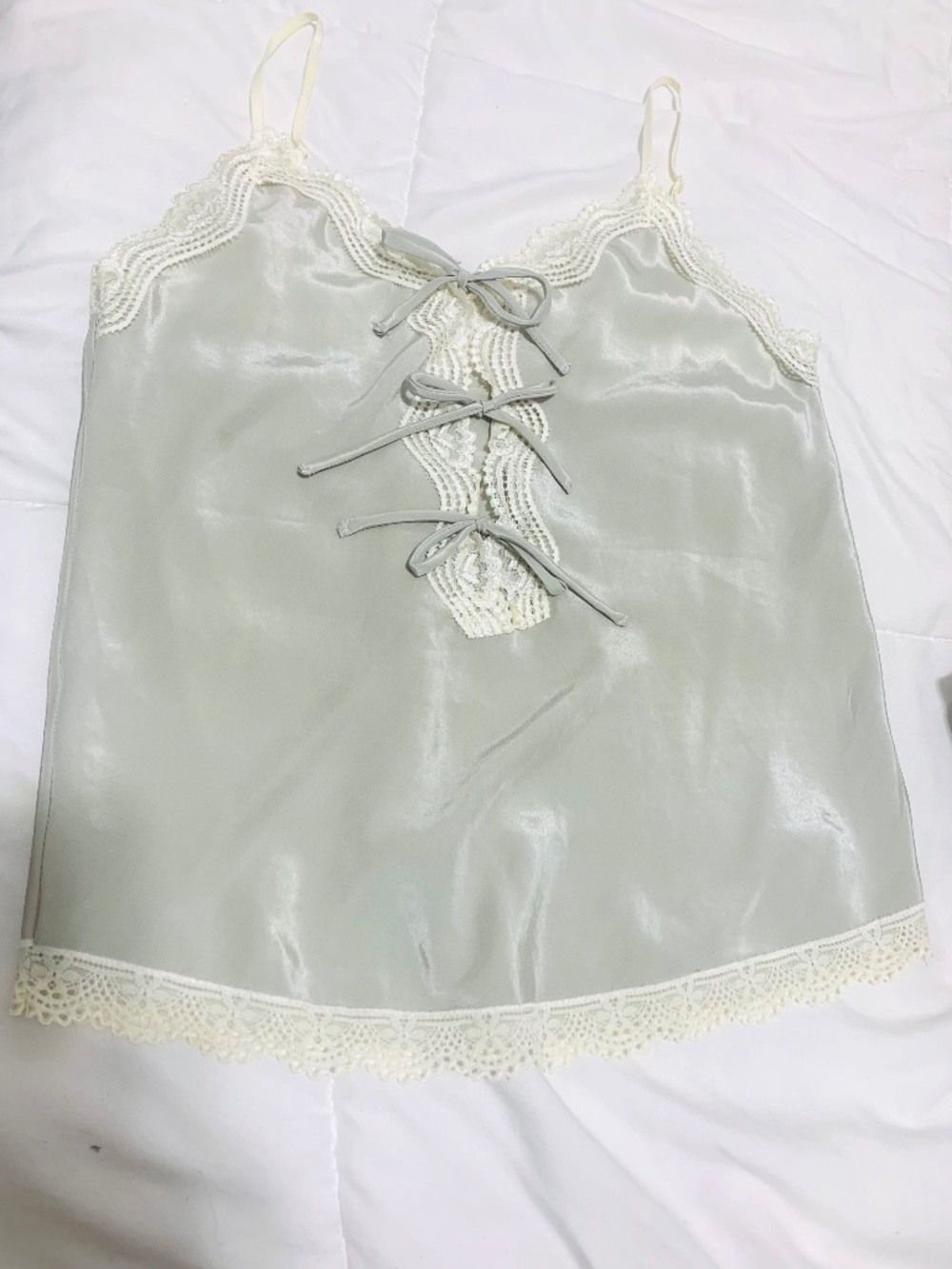 Mint Gray Summer Top - NWOT